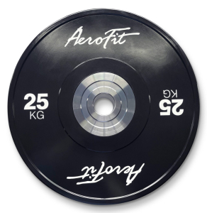 Бамперные диски для кроссфита, черные 25 кг AeroFIT AFBD