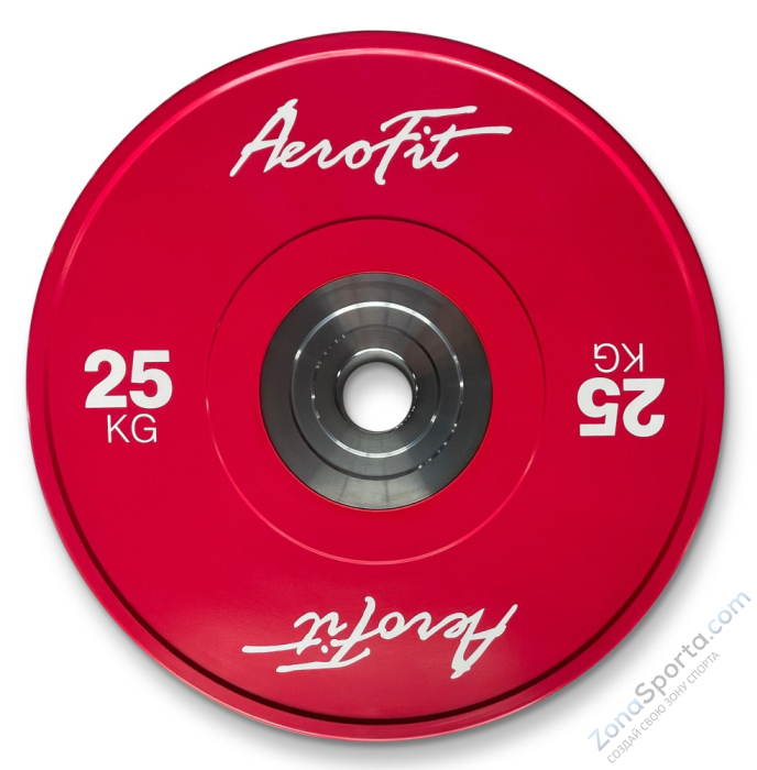 Бамперные диски для кроссфита, цветные 25 кг AeroFIT AFBDC