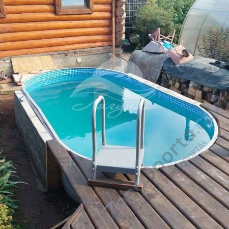 Бассейн Лагуна ТМ248 овальный вкапываемый 6,4 х 3,05 х 1,25 м