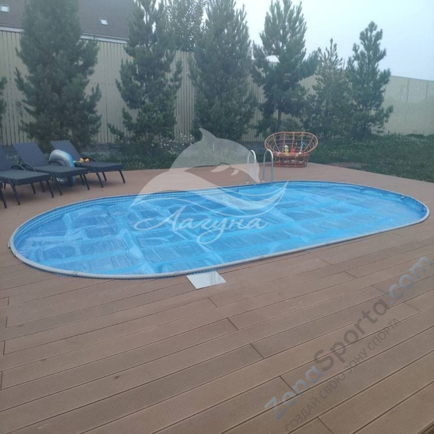 Бассейн Лагуна ТМ565 овальный 5 х 2,5 х 1,25 м