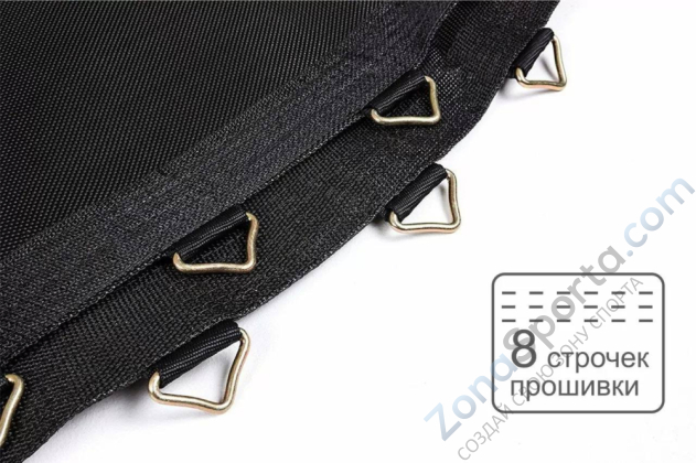 Батут Atlas Sport 374 см - 12ft Pro (усиленные опоры) Blue