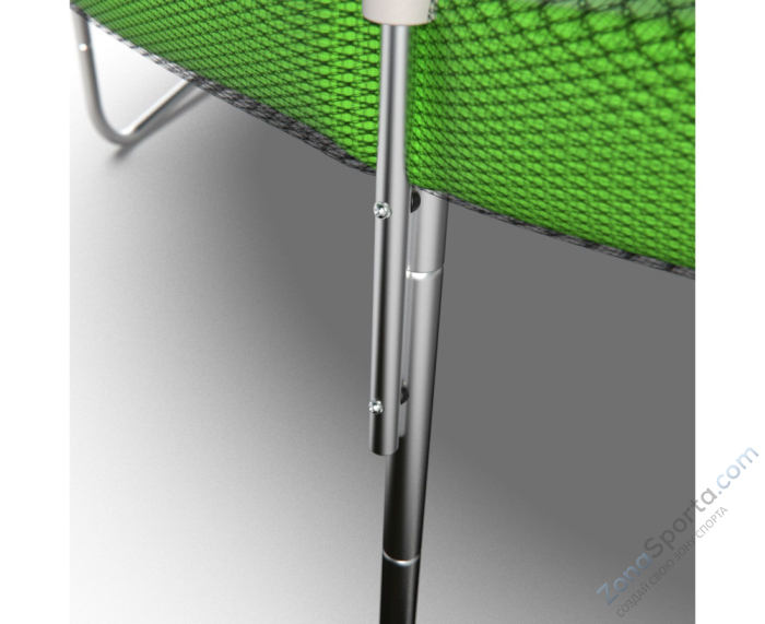 Батут DFC Trampoline Fitness с сеткой 14ft Светло-зелёный