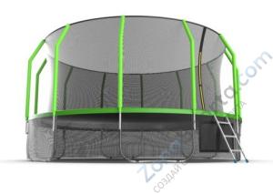 Батут Evo Jump Cosmo 16ft (Green) с нижней сетью