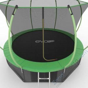 Батут Evo Jump Internal 12ft (Green) с нижней сетью