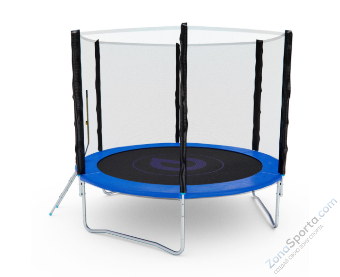 Батут с сеткой DFC Pelpo 8ft с лестницей, Blue