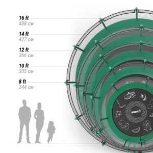 Батут UNIX line Supreme Game 10 ft (green) TRUSUG10GR