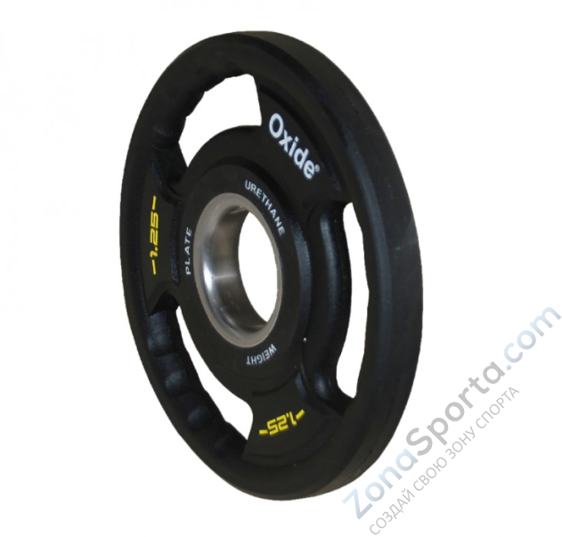 Черный олимпийский полиуретановый диск Oxide OWP02 1.25 кг