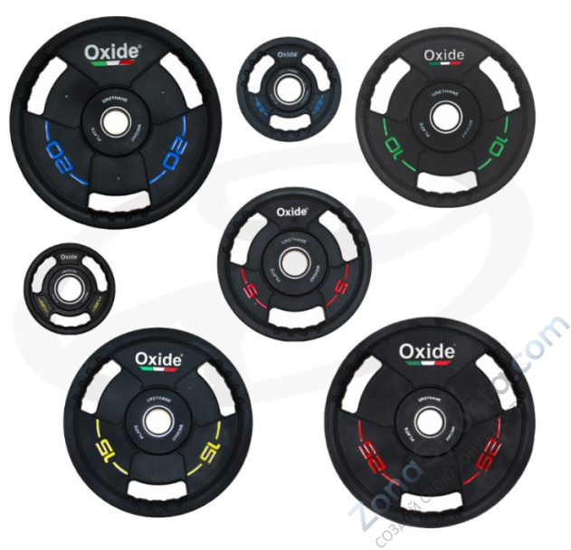 Черный олимпийский полиуретановый диск Oxide OWP02 1.25 кг