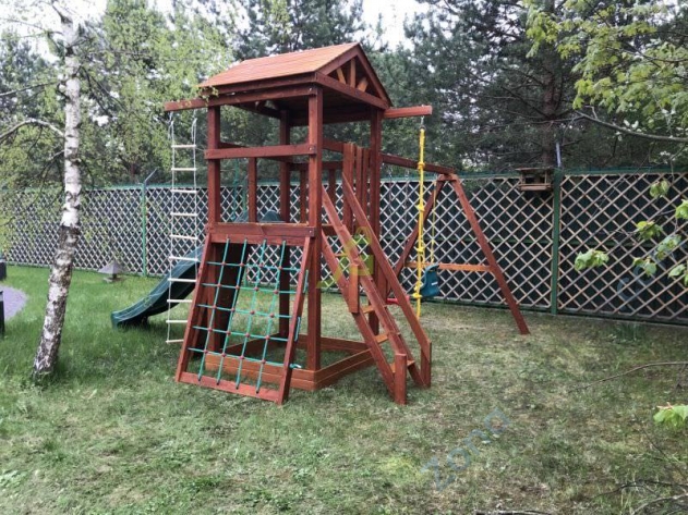 Деревянная детская площадка для дачи Igragrad Панда Фани Gride