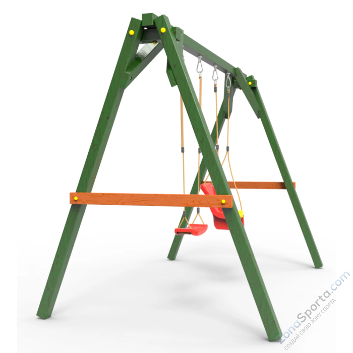 Деревянные качели Пикник 2 Вега (качели для малышей качели долька)