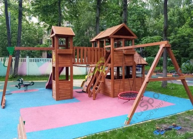 Детская площадка IgraGrad Клубный домик Макси с трубой