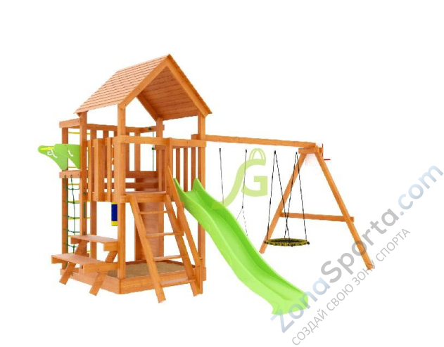 Детская площадка IgraGrad Крафт Pro 3 (скат 2.2)