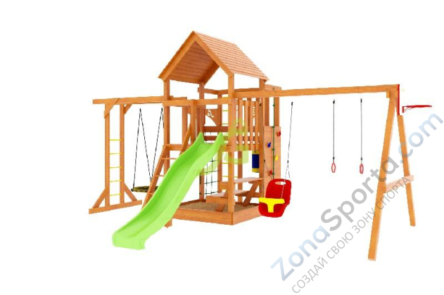 Детская площадка IgraGrad Крафт Pro 4 (скат 2.2)