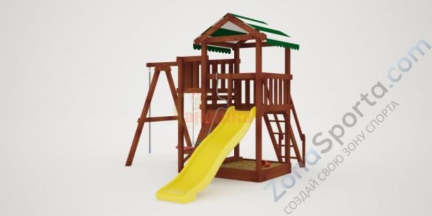 Детская площадка Савушка Мастер 1 (Махагон) 4 сезона