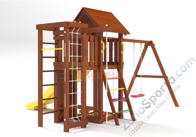 Детская площадка Савушка Мастер 10 (Махагон)