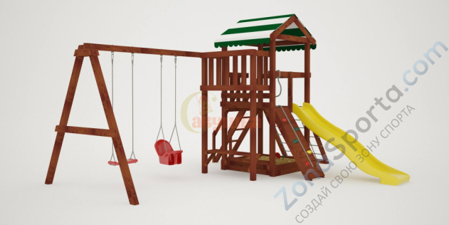 Детская площадка Савушка Мастер 2 (Махагон)