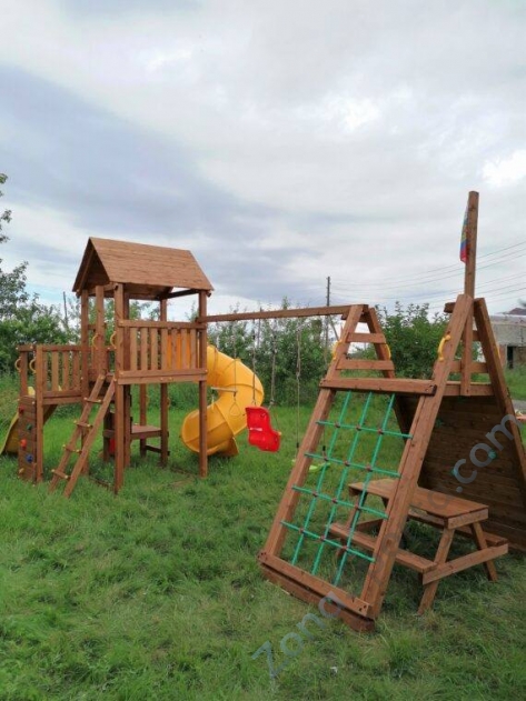 Детская площадка Выше Всех Маугли 1 с винтовой горкой