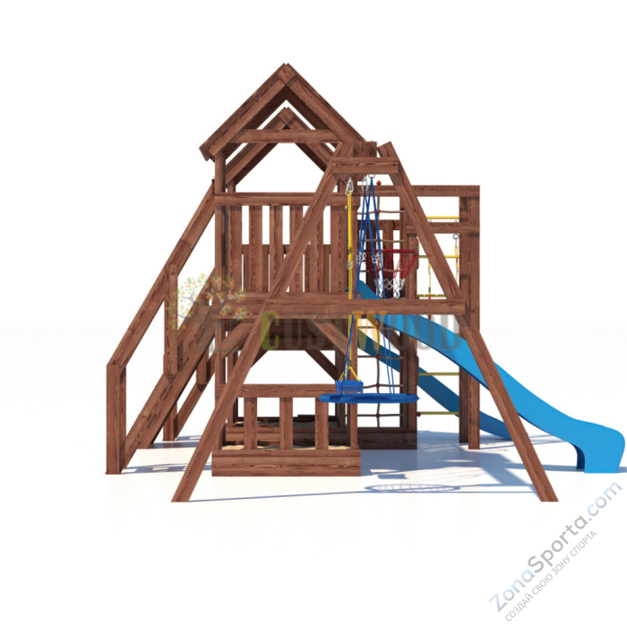 Детская деревянная игровая площадка для улицы дачи CustWood Scout SC13