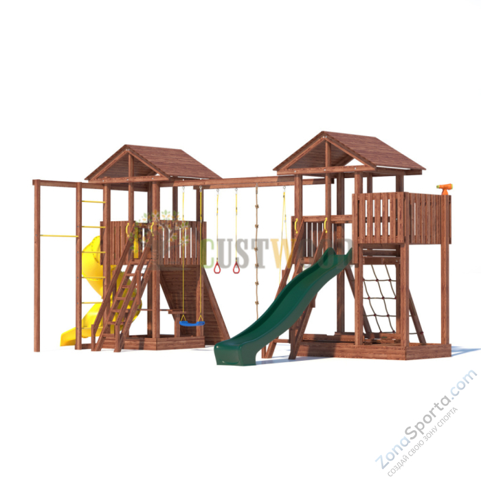 Детская деревянная игровая площадка для улицы дачи CustWood Active 11