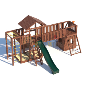 Детская деревянная игровая площадка для улицы дачи CustWood Active 12