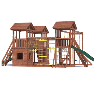 Детская деревянная игровая площадка для улицы дачи CustWood Active 15