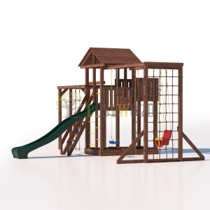 Детская деревянная игровая площадка для улицы дачи CustWood Active 9
