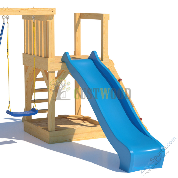 Детская деревянная игровая площадка для улицы дачи CustWood Scout S9