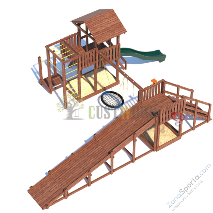 Детская площадка CustWood All-Season 5 (круглый год)