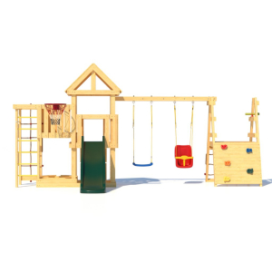 Детская площадка CustWood Junior J15 с деревянной крышей