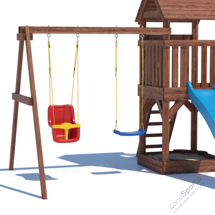 Детская площадка CustWood Scout SC3 с деревянной крышей