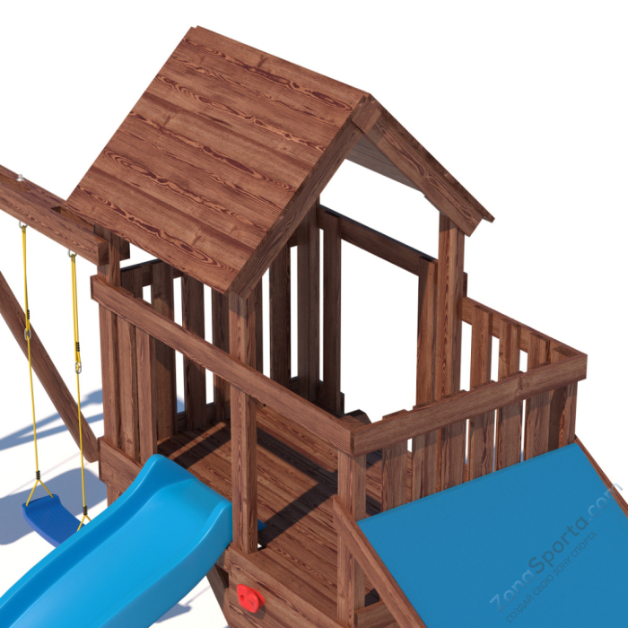 Детская площадка CustWood Scout SC7 с деревянной крышей