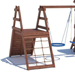 Детская площадка CustWood Scout SC8 с деревянной крышей
