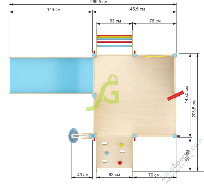 Детская площадка для квартиры IgraGrad 7