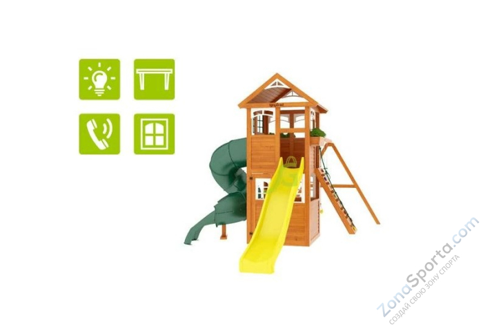 Детская площадка IgraGrad Клубный домик с трубой Luxe