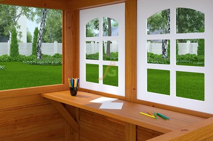 Детская площадка IgraGrad Клубный домик с трубой Luxe