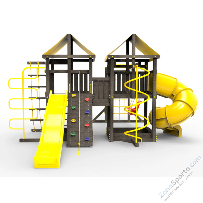 Детская площадка Пикник Black Пацифик Light с винтовой трубой