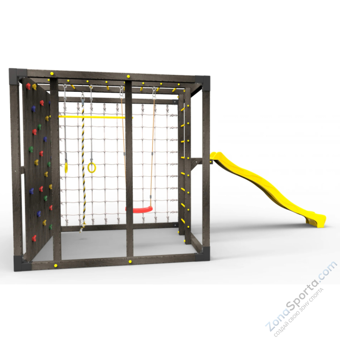 Детская площадка Пикник Куб Black с горкой