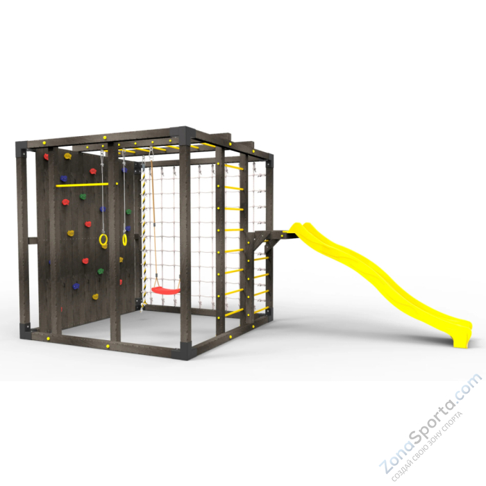 Детская площадка Пикник Куб Black с горкой