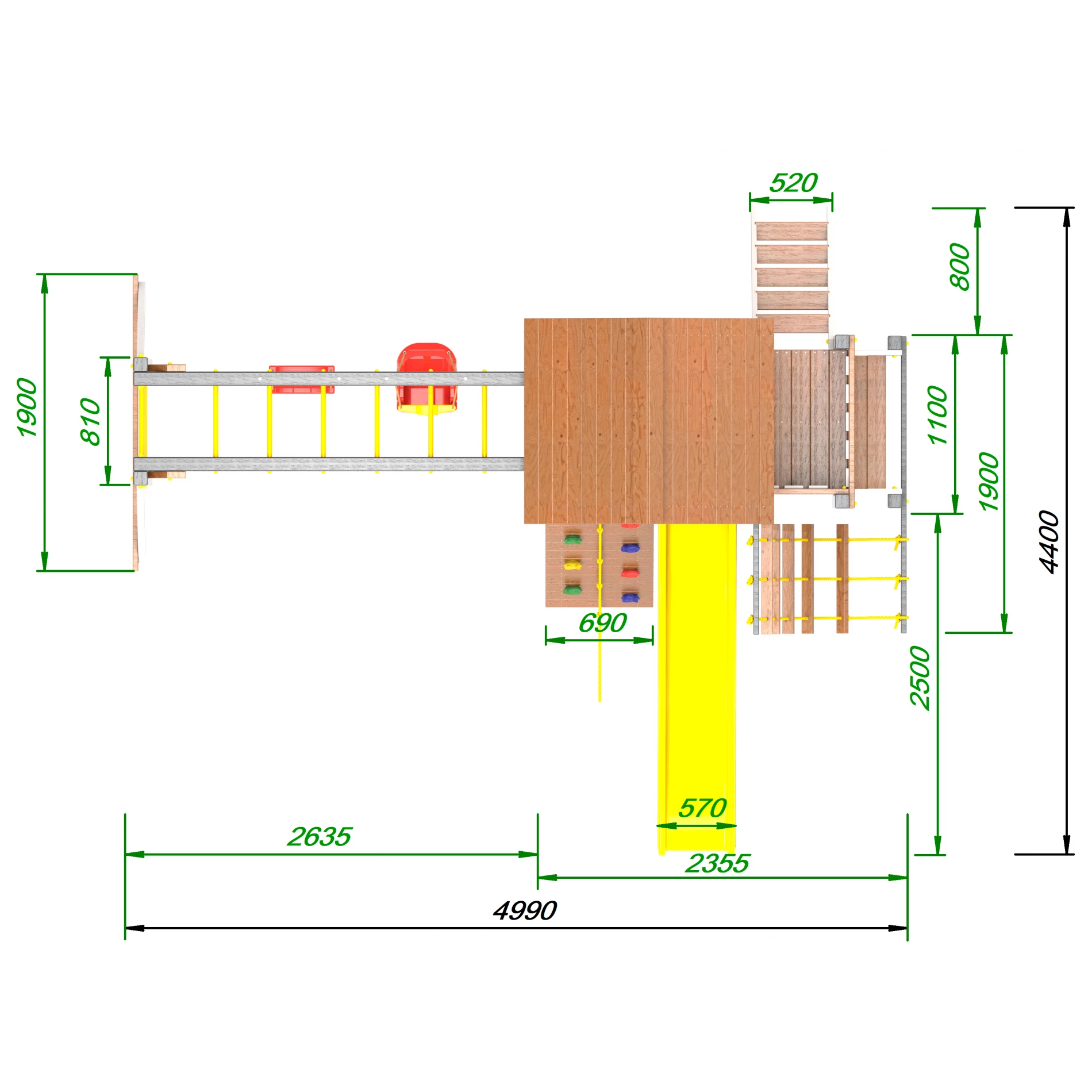 Детская площадка Пикник Ультра Макси с рукоходом