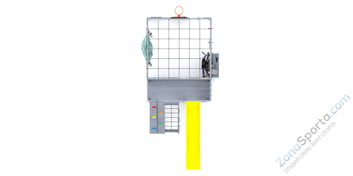 Детская площадка Савушка Куб-3 (Серый) с гамаком для йоги