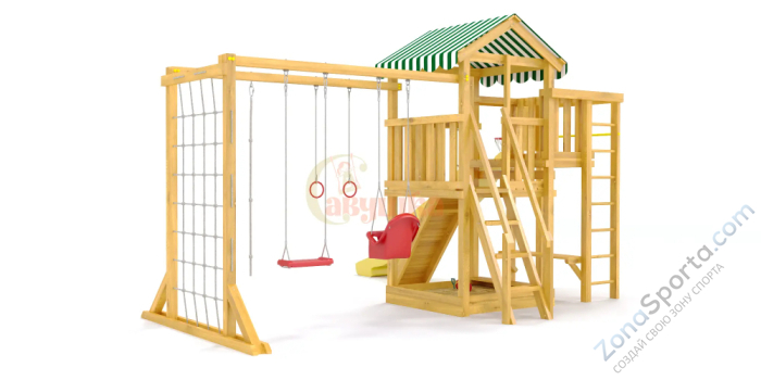 Детская площадка Савушка Мастер 4 Plus (горка 3 метра)