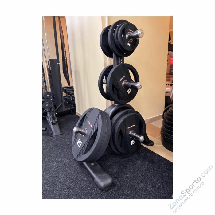 Диск полиуретановый с двумя хватами UltraGym UG2030С 20 кг 