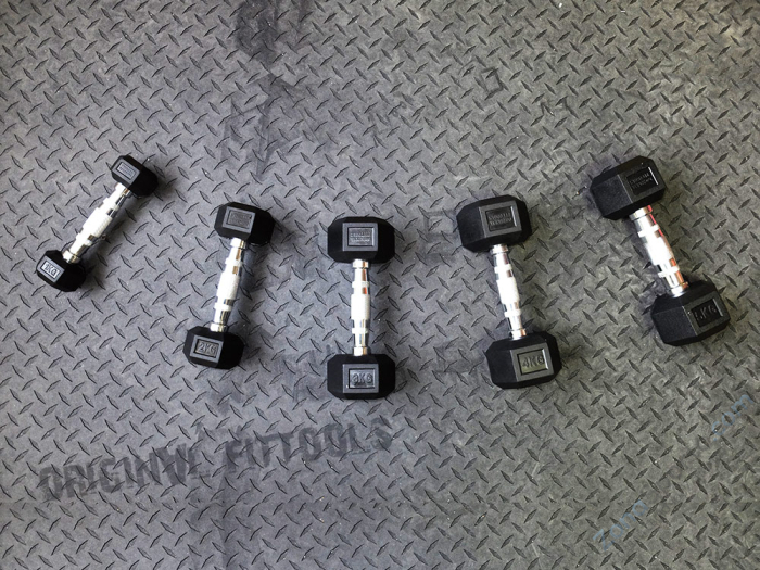 Гантель 3 кг гексагональная Original FitTools FT-HEX-03