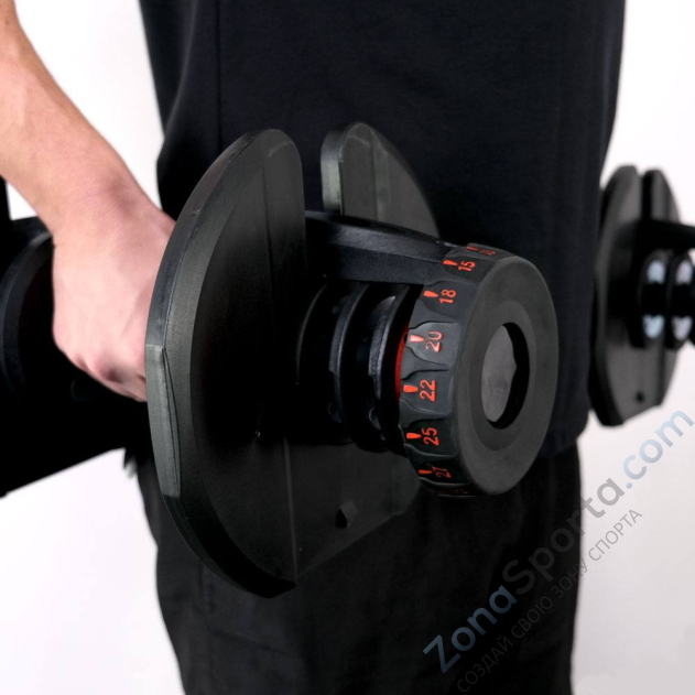 Гантель с регулировкой веса Liveup LS2315 (5-40 кг)