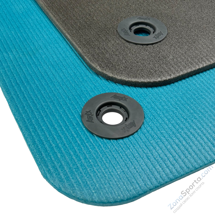 Гимнастический коврик Airex Fitline 140 с люверсами цвет морской волны