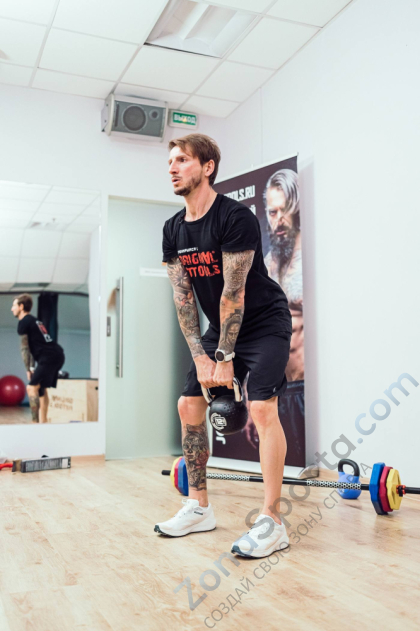 Гиря 24 кг с хромированной ручкой полиуретановая (CPU) FT-KB-CPU-24