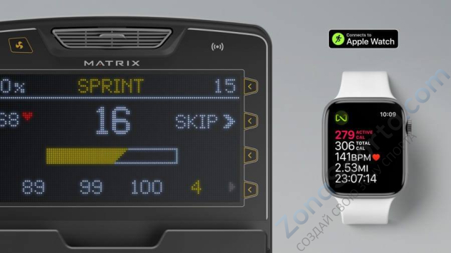 Горизонтальный велоэргометр Matrix Lifestyle с консолью Touch