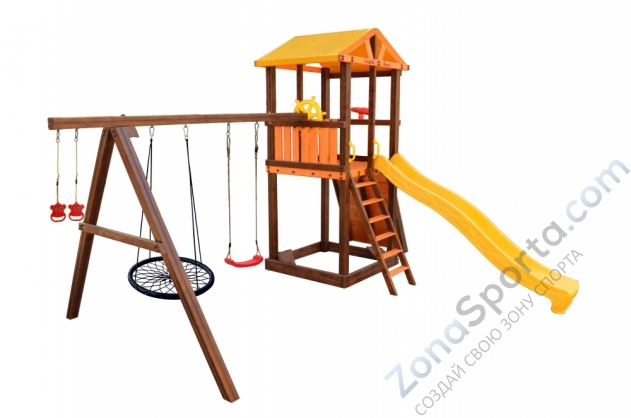 Игровой комплекс Perfetto sport Pitigliano-5 + качели Паутина
