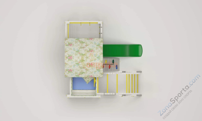 Игровой комплекс Савушка Baby 4 оливковый