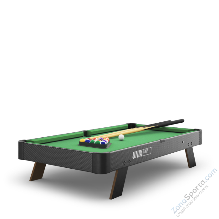 Игровой стол Unix Line Мини Бильярд настольный (88х47 cм) Black